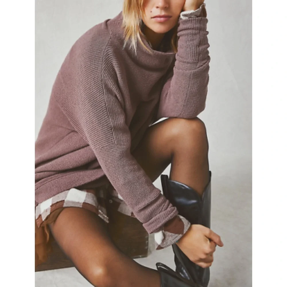 Free People Ottoman Slouchy Tunic Nutmeg M - Picture 3 of 15